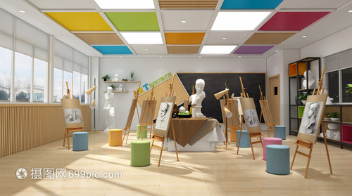 3D教室場景中室外設施工程的施工與管理